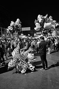 Balloons for sale at the Lunar New Year Fair, Victoria Park, Causeway Bay, 18 February 2015