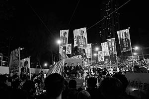 Members of Civic Passion at the Lunar New Year Fair, Victoria Park, Causeway Bay, 18 February 2015