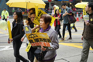 Pro-democracy march from Victoria Park to Central, Hennessy Road, 1 February 2015