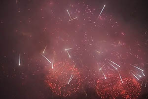 Lunar New Year Fireworks Display, viewed from the Central harbourfront, 20 February 2015