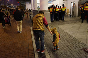 An adult and child with matching outfits, Central, 20 February 2015