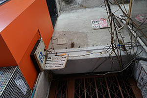 Entrance to a building, Apliu Street, Sham Shui Po, 21 February 2015