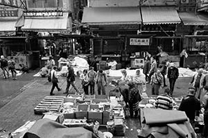 Household goods being sold on the street, Kweilin Street, Sham Shui Po, 21 February 2015