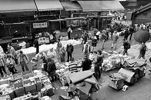 Household goods being sold on the street, Kweilin Street, Sham Shui Po, 21 February 2015