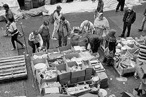 Household goods being sold on the street, Kweilin Street, Sham Shui Po, 21 February 2015