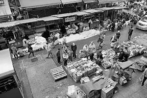 Household goods being sold on the street, Kweilin Street, Sham Shui Po, 21 February 2015