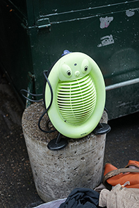 A second hand household appliance being sold on the street, Sham Shui Po, 21 February 2015