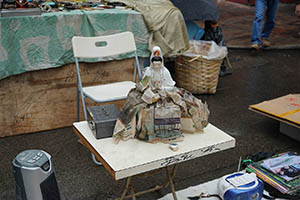 A small Guanyin statue being sold on the street, Sham Shui Po, 21 February 2015