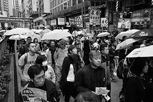 Pro-democracy march from Victoria Park to Central, Hennessy Road, 1 February 2015