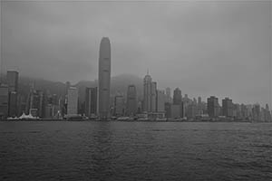 Victoria Harbour and Hong Kong Island viewed from Tsim Sha Tsui, 27 March 2015