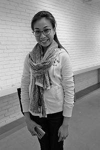 Jeannie Wu at the opening of the 'Museum of the Lost' exhibition, Blindspot Gallery, Wong Chuk Hang, 7 March 2015