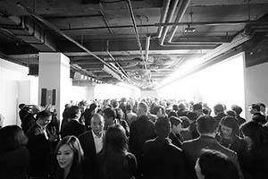 Visitors at the K11 Art Foundation Pop-up Space, Sheung Wan, 11 March 2015