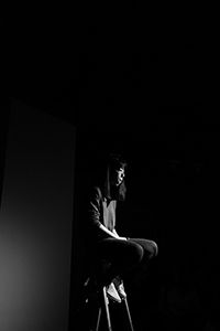 A performance art piece at K11 Art Foundation Pop-up Space opening, Sheung Wan, 11 March 2015