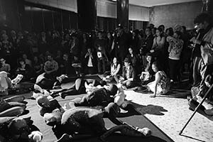 Performance at an Art Basel afterparty orchestrated by artist Adrian Wong, Grand Hyatt, Wanchai, 13 March 2015