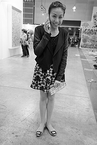 A former student, encountered at Art Basel, Convention and Exhibition Centre, Wanchai, 14 March 2015