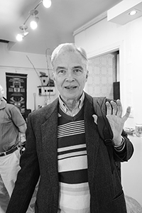 Joe Frizzell, a guest at a St. Patrick's Day party in the vicinity of Silvermine Bay Beach, Lantau, 15 March 2015