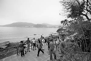 Silvermine Bay beach, Lantau, 15 March 2015