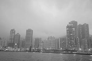 Hong Kong Island (Shek Tong Tsui) and Victoria Harbour, 15 March 2015