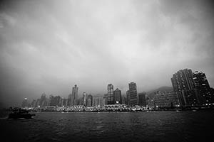 Hong Kong Island (Shek Tong Tsui, Sai Ying Pun) and Victoria Harbour, 15 March 2015