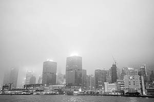 Victoria Harbour and Sheung Wan, 15 March 2015