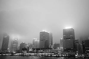 Victoria Harbour and Sheung Wan, 15 March 2015