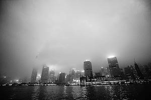 Hong Kong Island (Central, Sheung Wan) and Victoria Harbour, 15 March 2015