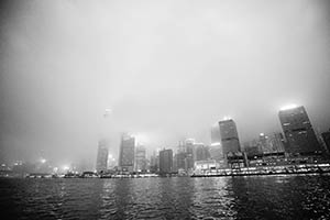 Hong Kong Island (Central, Sheung Wan) and Victoria Harbour, 15 March 2015