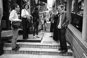 Next to the Central - Mid-Levels escalator, SoHo, 16 March 2015