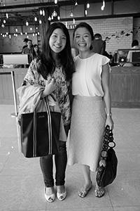 Ex-students, after a lunch in IFC Mall, Central, 21 March 2015