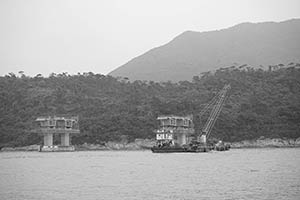 The Hong Kong - Zhuhai - Macau Bridge under construction, 22 March 2015
