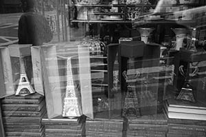 Shop window with reflections, Sai Ying Pun, 5 March 2015