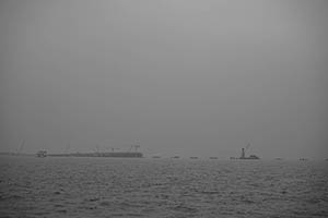 The Hong Kong - Zhuhai - Macau Bridge under construction, 22 March 2015