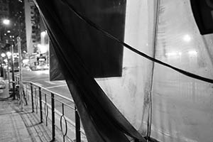 Street scene at night, Sheung Wan, 23 March 2015