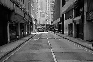 Street scene with bus, Sheung Wan, 5 April 2015