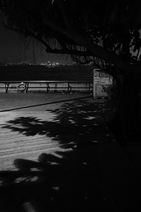 Sheung Wan waterfront at night, 20 April 2015