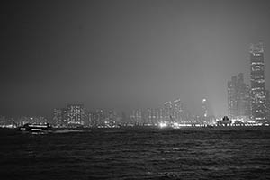 Victoria Harbour, viewed from Sheung Wan, 20 April 2015