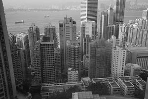 View of Shek Tong Tsui from HKU, Pokfulam, 28 April 2015