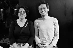 HKU Academics Alicia Wiseberg-Roberts and Opher Mansour, Tai Hang, 30 April 2015