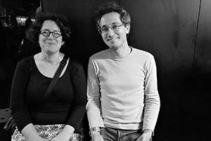 HKU Academics Alicia Wiseberg-Roberts and Opher Mansour, Tai Hang, 30 April 2015