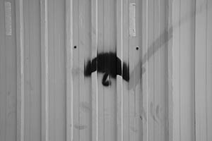 Graffiti image of an Umbrella, Admiralty, 2 April 2015