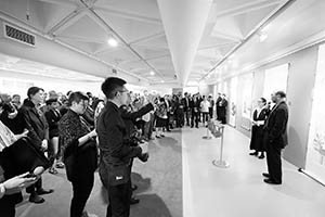 Opening of an Art Exhibition in the Pao Galleries, Hong Kong Arts Centre, Wanchai, 2 April 2015