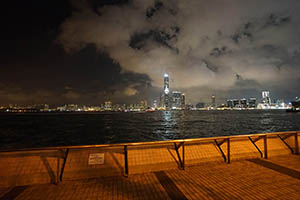 Victoria Harbour, viewed from Sheung Wan, 4 April 2015