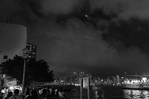 Victoria Harbour, viewed from Tsim Sha Tsui, 4 April 2015
