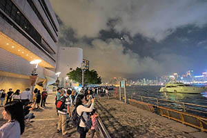 Victoria Harbour, Tsim Sha Tsui, 4 April 2015