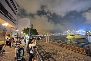 Victoria Harbour and the Tsim Sha Tsui harbourfront, 4 April 2015