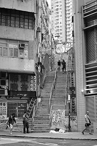 Stairway, Queen's Road Central, Sheung Wan, 12 May 2015