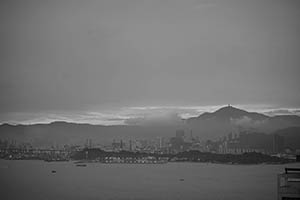 Stonecutters Island, viewed from Sheung Wan, 16 May 2015