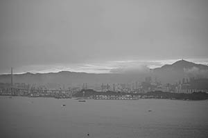 Stonecutters Island, viewed from Sheung Wan, 16 May 2015