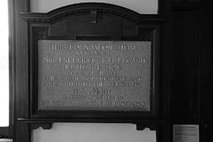 Foundation stone of the University of Hong Kong, Main Building, HKU, Pokfulam, 17 May 2015