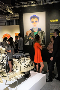 'Wipe Out', an exhibition of work by French artist Invader, hosted by The Hong Kong Contemporary Art Foundation, PMQ, Aberdeen Street, Central, 1 May 2015